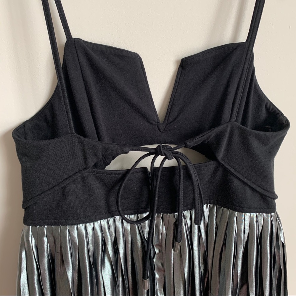 NWT Free People Black Silver Piper Dress - Picture 7 of 11